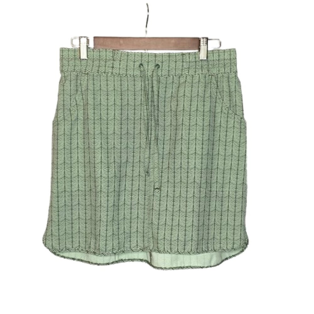Duluth Trading Co Womens Skirt Size Small Green Lightweight Casual Elastic Waist